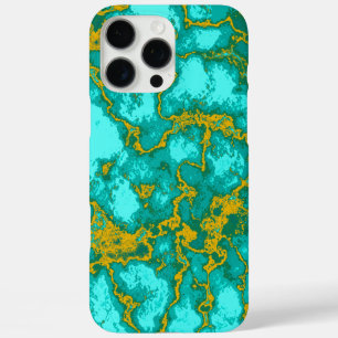 Turquoise Pattern iPhone 16 Pro Max Case