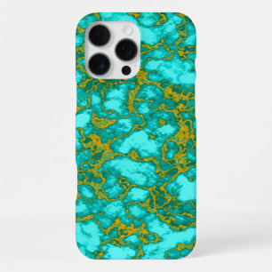 Turquoise Pattern iPhone 16 Pro Max Case