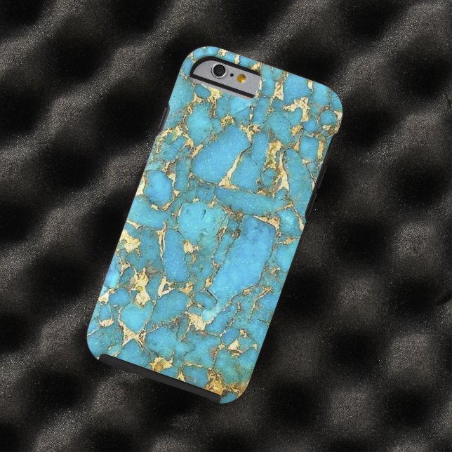 Turquoise Pattern Phone Case (In Situ)