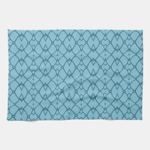 Turquoise Pattern Tea Towel