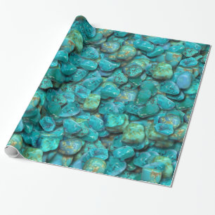 Turquoise Pattern Wrapping Paper