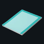 Turquoise Peacock Decor Ready to Customise Notepad<br><div class="desc">This custom product is available in a vibrant turquoise accent decor for yourself or as a gift sure to make an impression in all occasions. Click on the "Customise it!" button or link you find on this product page to reveal a set of user friendly designing tools to customise this...</div>