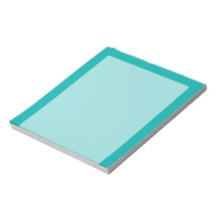 Turquoise Peacock Decor Ready to Customise Notepad