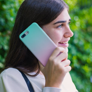 Turquoise Pink Ombre iPhone 12 Pro Max Case