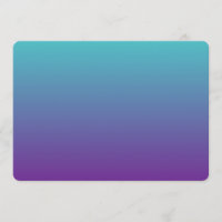 Turquoise Purple Ombre