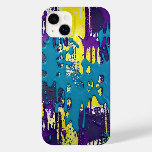 Turquoise Purple Yellow Explosion Colour Fun Case-Mate iPhone 14 Plus Case