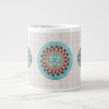 Turquoise Quill Inspired Mug Design