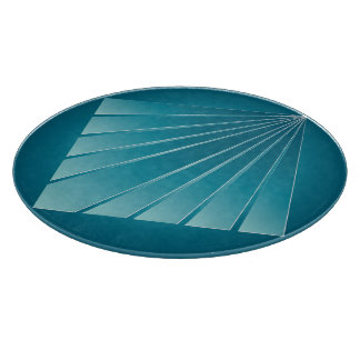Turquoise ribbons cutting board