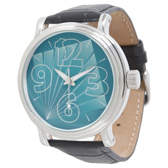 Turquoise ribbons watch (Angled)