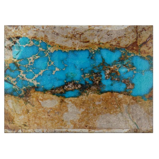 Turquoise Rock 1 Cutting Board (Front)