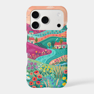 Turquoise Rolling Hills iPhone 17 Case
