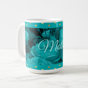 Turquoise Rose Mother's Day Mug