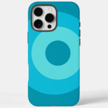 Turquoise Round Apple iPhone 16 Pro Max Case