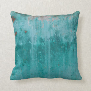 Turquoise Rust Cushion