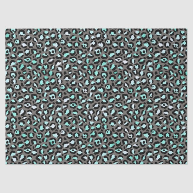 Turquoise Safari Series Design 11 Tissue Paper (Front)
