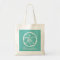 Turquoise sand dollar beach wedding tote bag