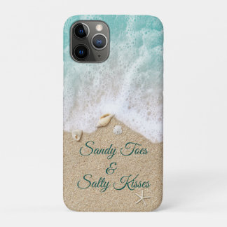 Turquoise Sandy Toes Salty Kisses iPhone 11 Pro Case
