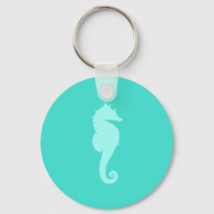 Turquoise Sea Horse 2 Key Ring