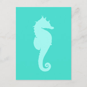 Turquoise Sea Horse 2 Postcard