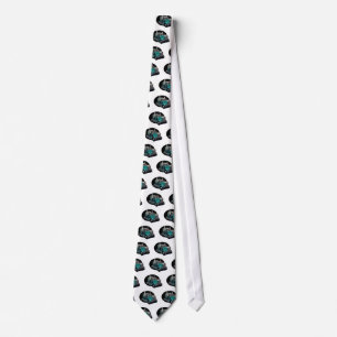 Turquoise Semi Truck Tie