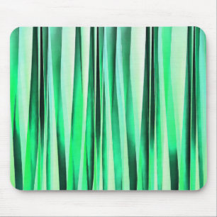 Turquoise Serenity Stripy Pattern Mouse Pad