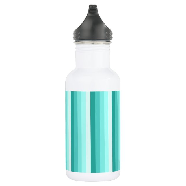 Turquoise shadow stripes 532 ml water bottle (Right)