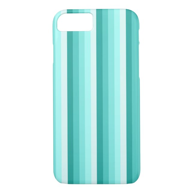 Turquoise shadow stripes Case-Mate iPhone case (Back)