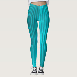 turquoise "silk" - leggings