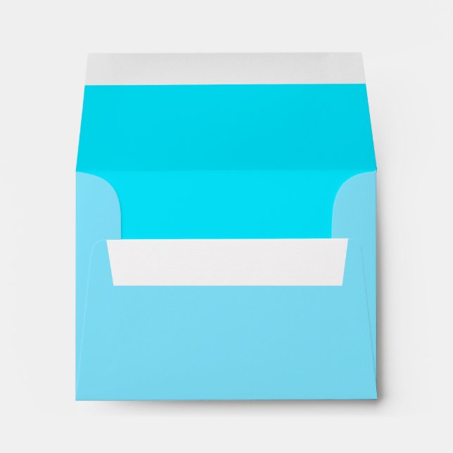 Turquoise Sky Blue Colour Customise This! Envelope (Back (Bottom))