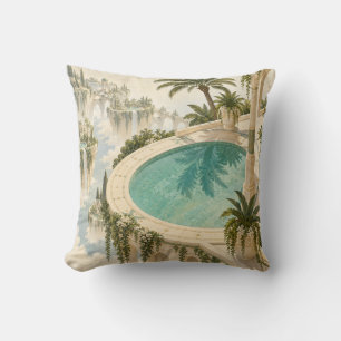 Turquoise Sky Pool Floating Garden Cushion
