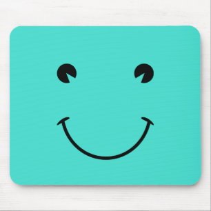 Turquoise  Smile Mouse Pad