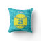 Turquoise Softball Pillow with her NAME and NUMBER