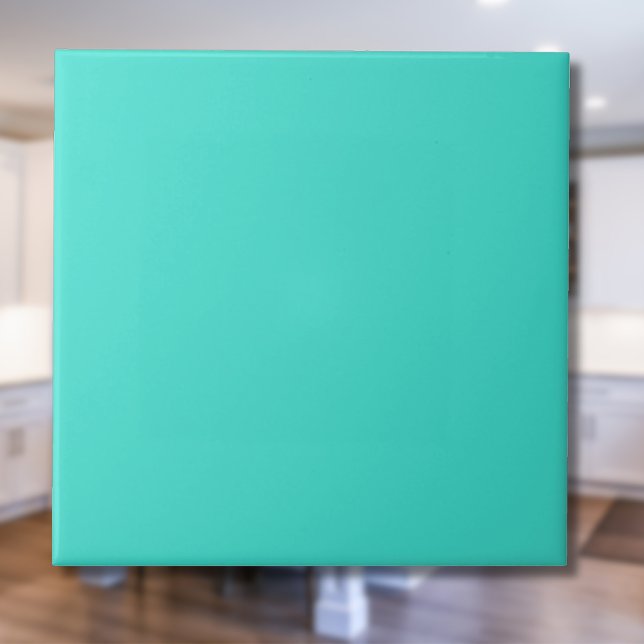 Turquoise Solid Colour | Classic | Elegant Ceramic Tile (Creator Uploaded)