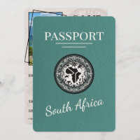 Turquoise South Africa Passport