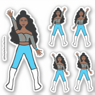 Turquoise Spark Dancer Stickers #1