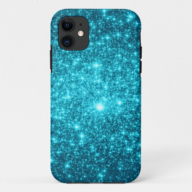 Turquoise Sparkle Case-Mate iPhone Case (Back)