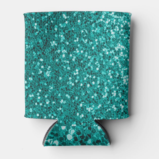 Turquoise Sparkles: Bright Close-Up Foundation Can Cooler (Front)