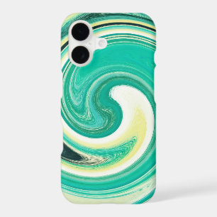 Turquoise Spiral Abstract Background #2