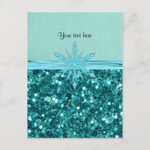 Turquoise Splendour template design Postcard