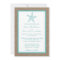 Turquoise Starfish Burlap Beach Wedding Collection