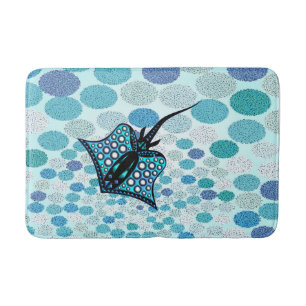 TURQUOISE STINGRAY 105 MULTI-SPOT. BATH MAT