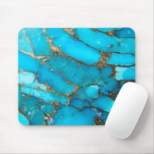 turquoise stone mouse pad