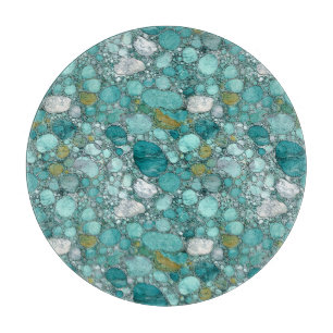 Turquoise Stones Cutting Board