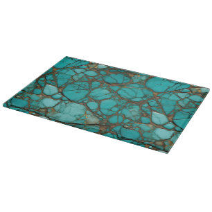 Turquoise Stones Cutting Board