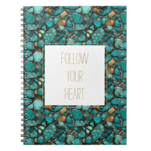 Turquoise Stones Notebook