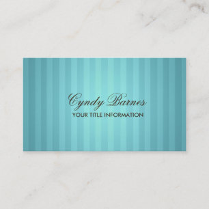 Turquoise Stripe Business Card