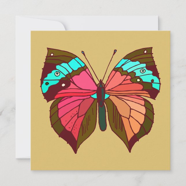 Turquoise Striped Butterfly (Front)