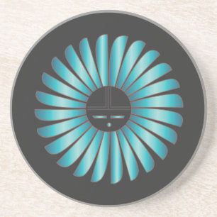Turquoise Sun Coaster