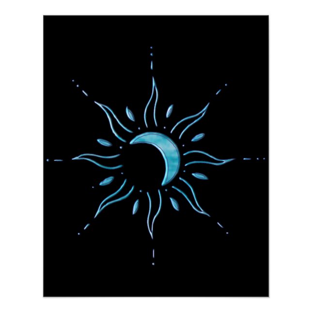 Turquoise Sun  Poster (Front)