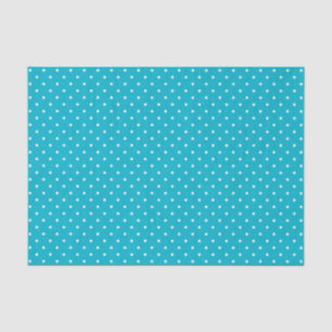 Turquoise Swiss Dots   Tissue Paper